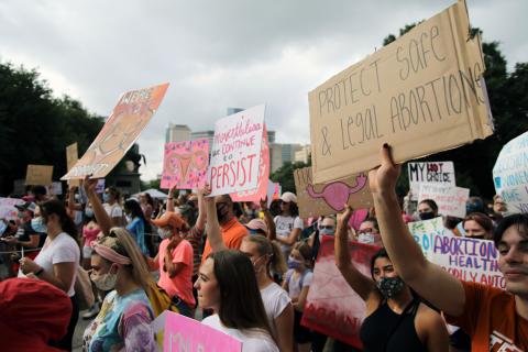 Protest voor een betere abortuswetgeving