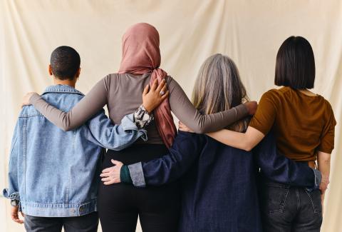 Groep feministen