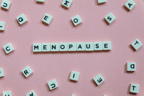 het woord menopause